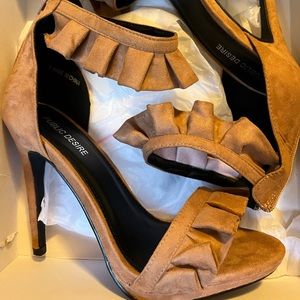 Mauve Public Desire Ruffled Heel